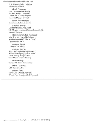 computer sciences FY 1998 Q2