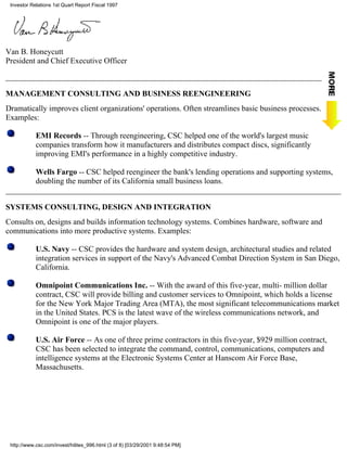 computer sciences FY 1997 Q2