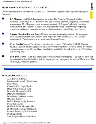 computer sciences FY 1997 Q2