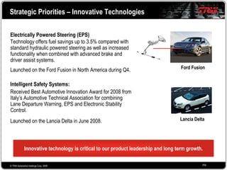 2008 Q4 TRW Auto Earnings Presentation