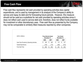 2008 Q4 TRW Auto Earnings Presentation