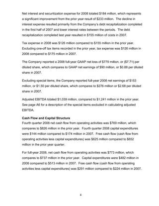 2008 Q4 TRW Auto Earnings Presentation