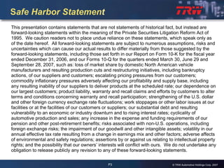 2007 Q4 TRW Auto Earnings Presentation 