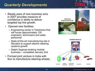 2007 Q4 TRW Auto Earnings Presentation 
