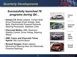 2007 Q4 TRW Auto Earnings Presentation 