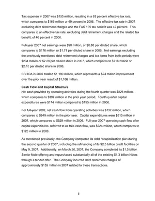 2007 Q4 TRW Auto Earnings Presentation 