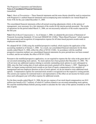 Progressive-1Q 06 QSR