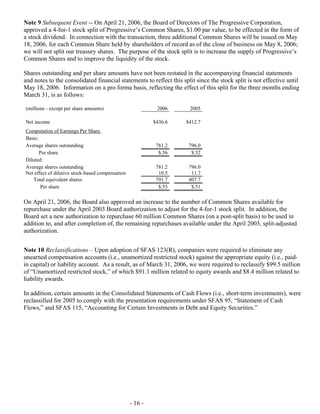 Progressive-1Q 06 QSR