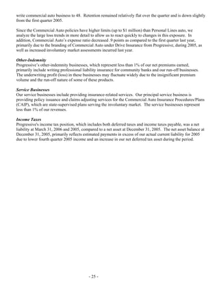 Progressive-1Q 06 QSR