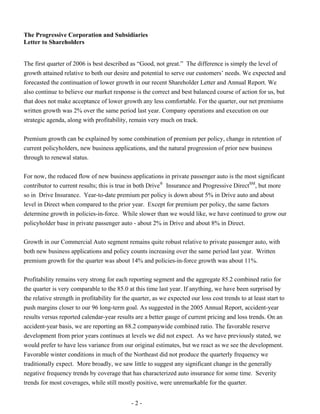 Progressive-1Q 06 QSR