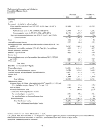 Progressive-1Q 06 QSR