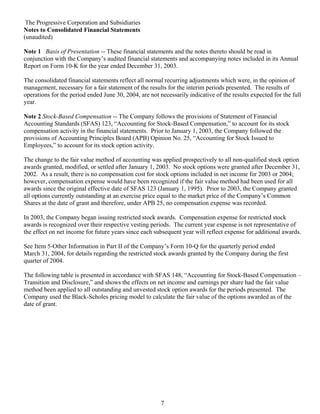 Progressive 2Q04 QSR