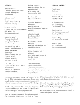 Progressive 2003 review