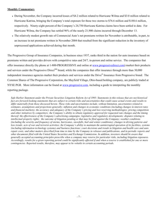 progressive mreport-11/05