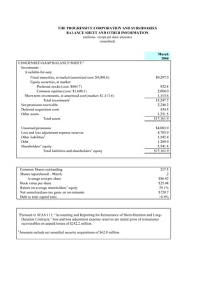 progressive mreport-03/04