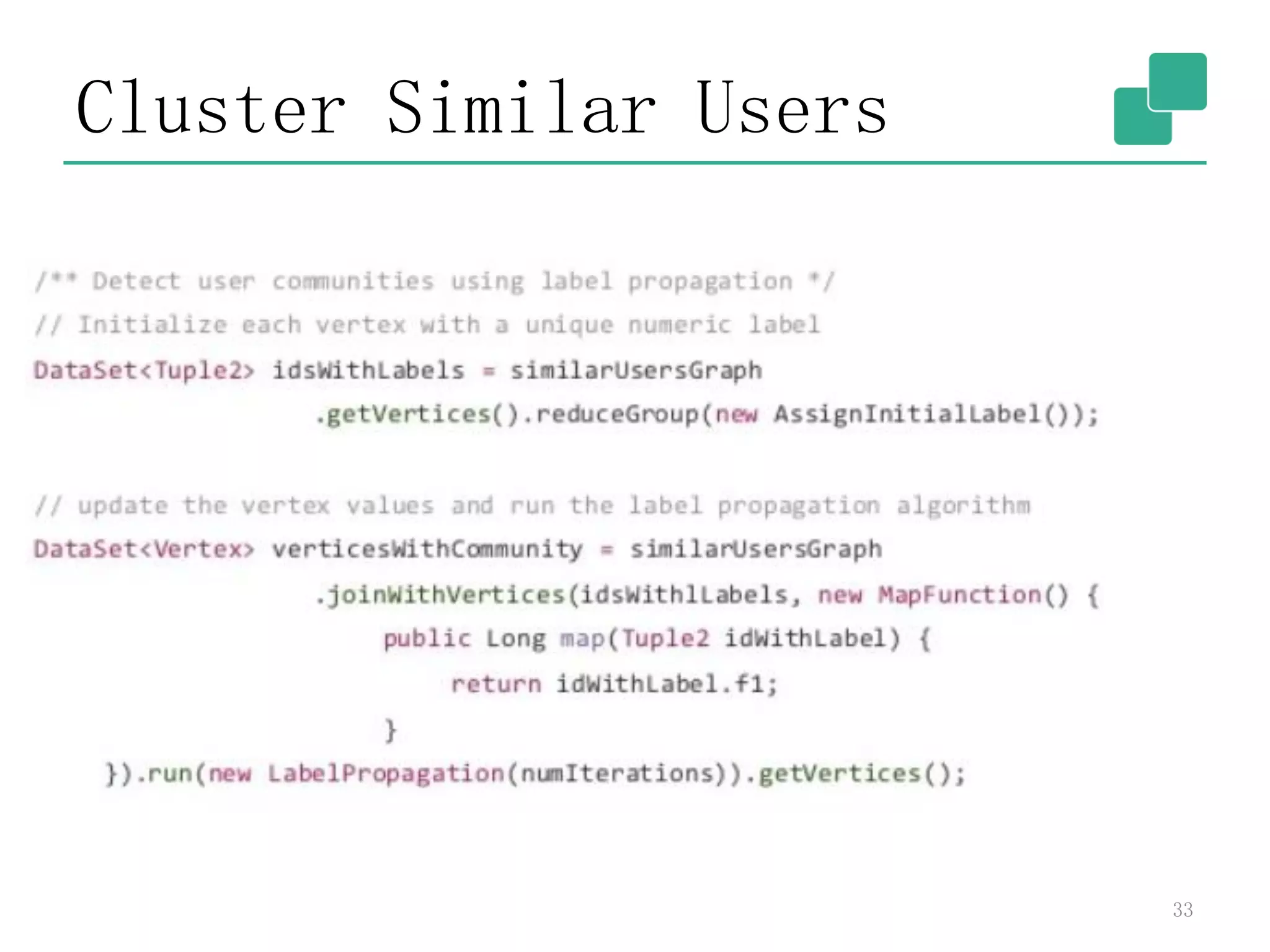 Cluster Similar Users
33
 