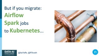 @ItaiYaffe, @RTeveth
But if you migrate:
Airflow
Spark jobs
to Kubernetes...
 