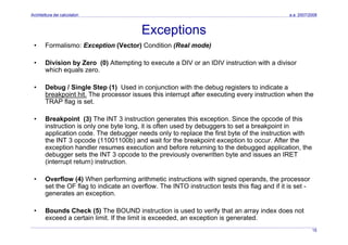 Architettura dei Calcolatori 10 Input Ouput