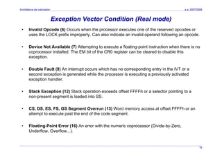 Architettura dei Calcolatori 10 Input Ouput