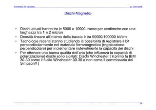 Architettura dei Calcolatori 10 Input Ouput