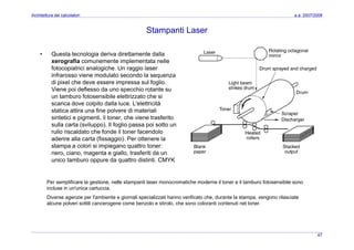 Architettura dei Calcolatori 10 Input Ouput