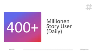 Millionen
Story User
(Daily)400+
 
