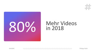 Mehr Videos
in 201880%
 