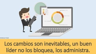 Los cambios son inevitables, un buen
líder no los bloquea, los administra.
Diseñado por freepik
 