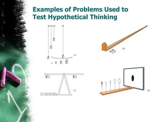 Examples of Problems Used to  Test Hypothetical Thinking 