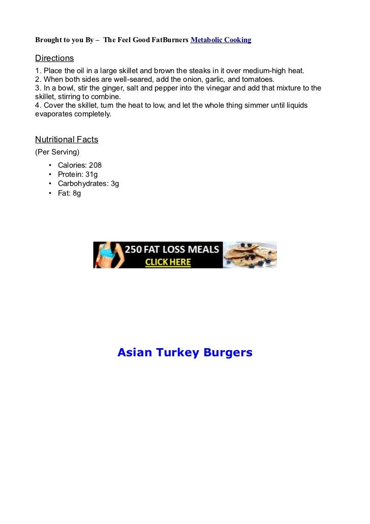 10 Amazing Fat Burning Metabolic Yummy Recipes