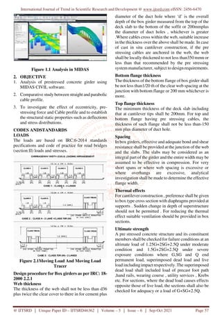 Analysis of Prestressed Concrete Girder for Bridges | PDF