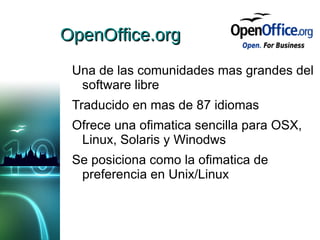 La llegada de OpenOffice.org