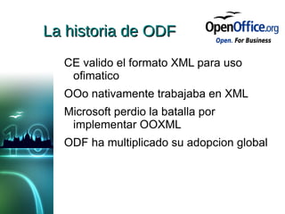 La llegada de OpenDocuments Formats
