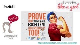 Parité!
https://girlknowstech.com/women-in-coding/
 