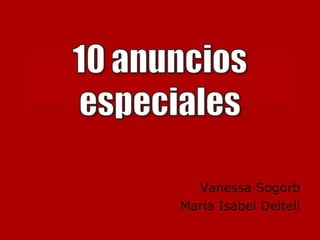 Vanessa Sogorb María Isabel Deltell 