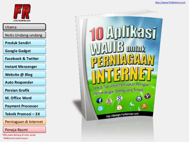 10 aplikasi wajib untuk perniagaan internet