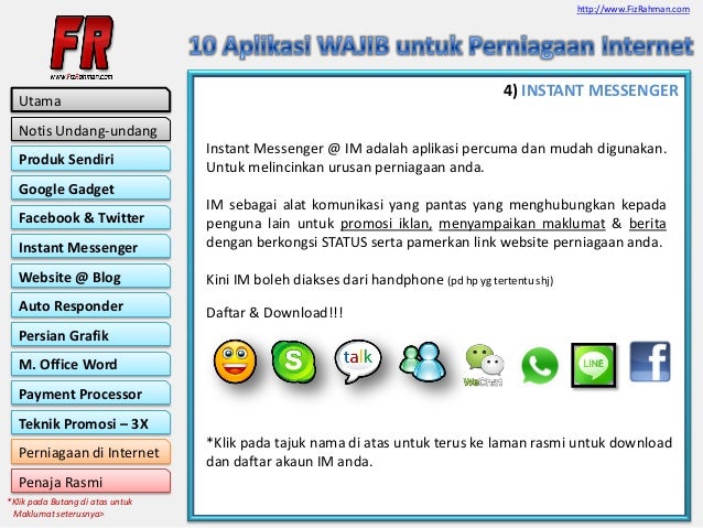 Aplikasi Perniagaan Dalam Talian