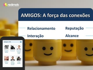 AMIGOS: A força das conexões

  Relacionamento   Reputação
  Interação        Alcance
 