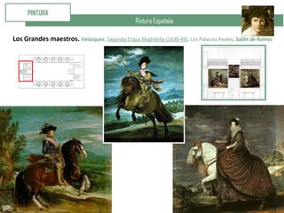 Pintura Española
PINTURA
Los Grandes maestros. Velázquez. Segunda Etapa Madrileña (1630-49). Los Palacios Reales. Salón de Reinos
 