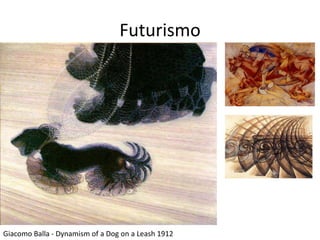 Futurismo




Giacomo Balla - Dynamism of a Dog on a Leash 1912
 