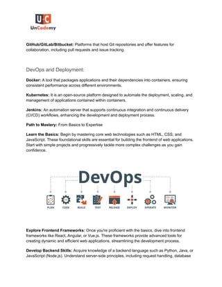 Exploring Full Stack Development: From Fundamentals to Expertise | PDF