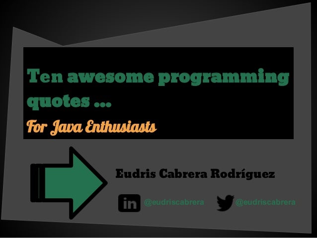 [EN] 10 Awesome Programming Quotes for Java Enthusiasts