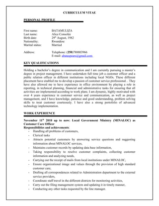 CV BATAMULIZA | DOC