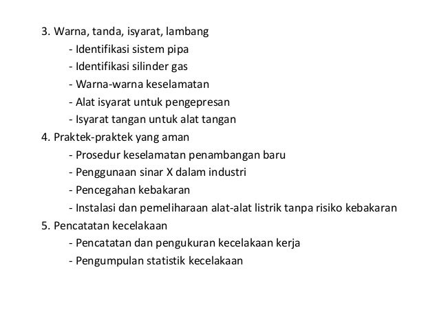 Bahan berbahaya & keselamatan kerja