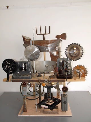 Ten Bar Cosmos. Assemblage Sculpture by Marcus FitzGibbon