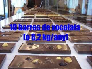 10 barres de xocolata