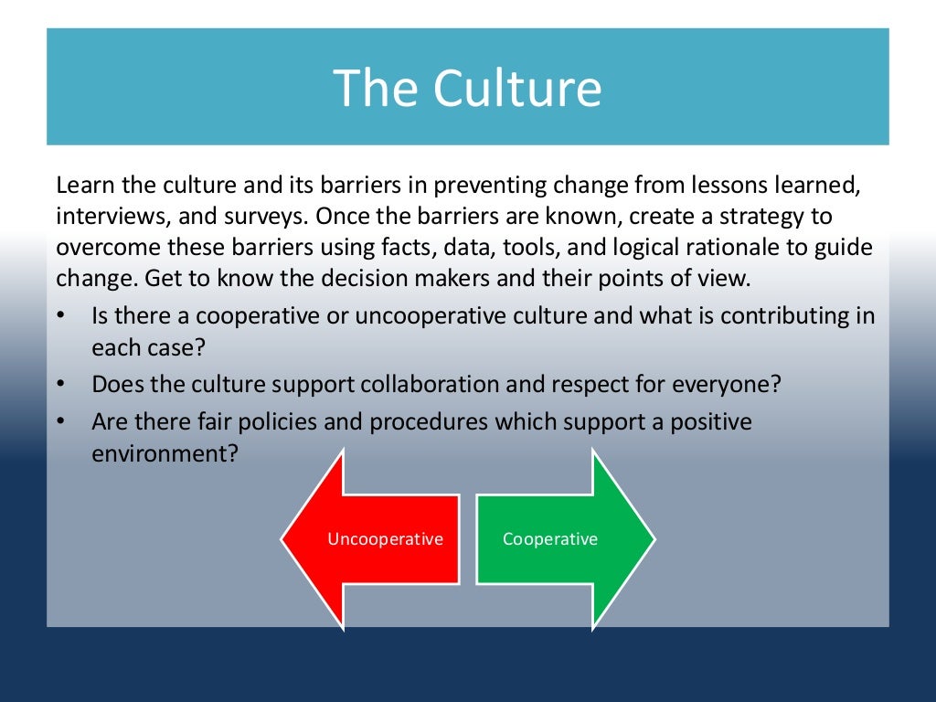 10 barriers to change and how to them