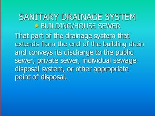 Septic Tank and Seepage Pit
– In this type of sewage disposal, the cycle is completed below ground and
within the property...