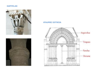 KAPITELAK

ATAURRE GOTIKOA

 