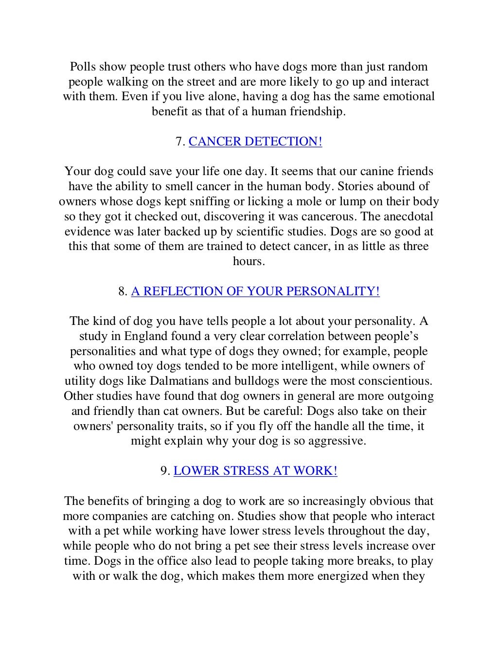 10 benefits of being a dog owner